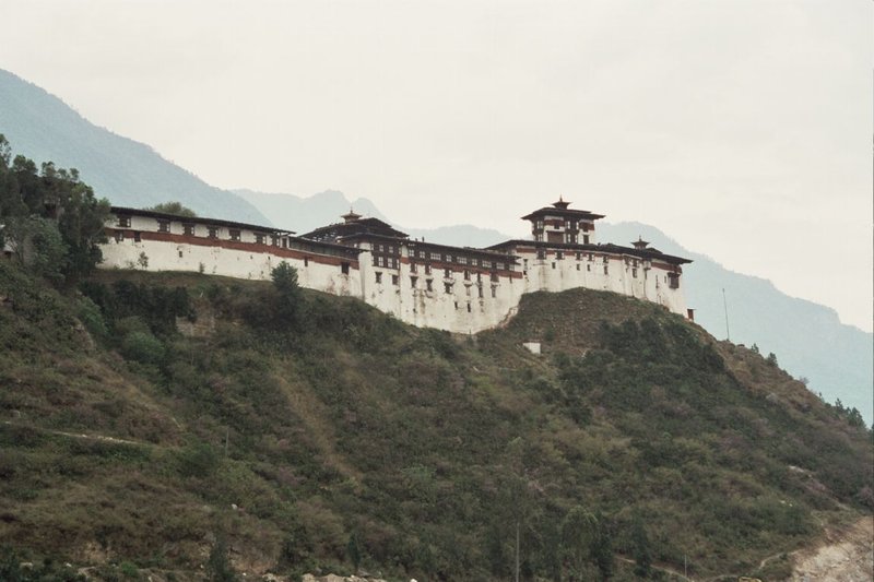 Skyline of Wangdue Phodrang