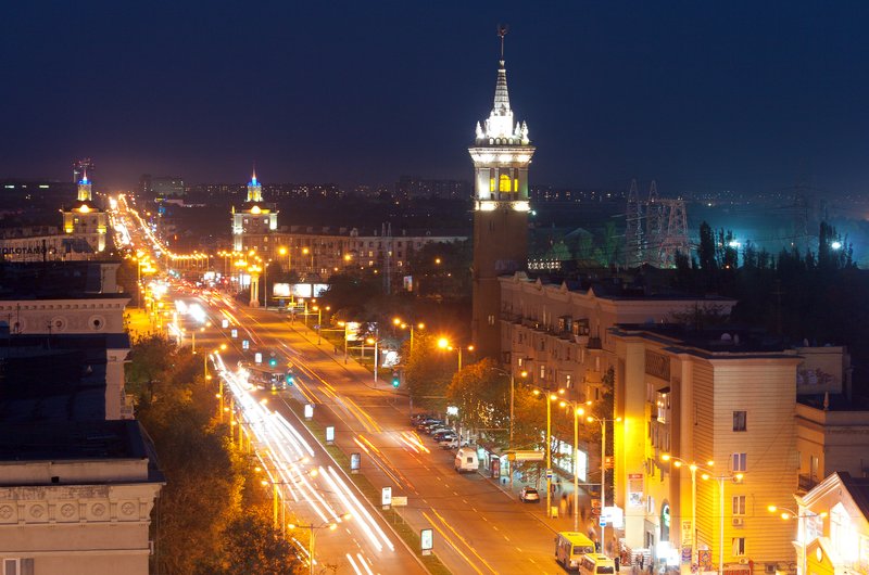 Skyline of Zaporizhzhia