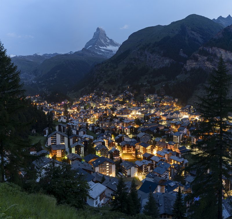 Panorama města Zermatt